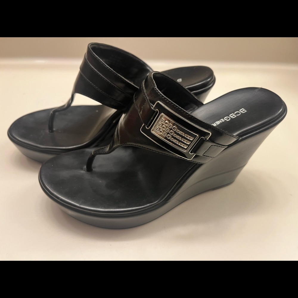 BCBGeneration Thong Wedge Sandals